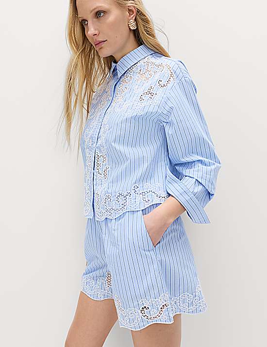 Tailored Striped Longline Waistcoat