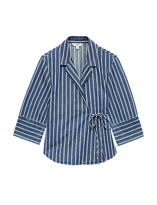 Tailored Striped Longline Waistcoat