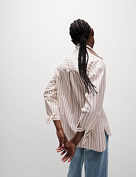 Tailored Striped Longline Waistcoat