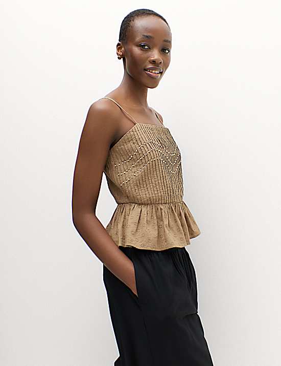 Tailored Striped Longline Waistcoat