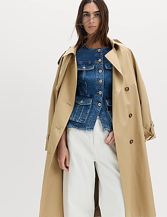 Tailored Striped Longline Waistcoat