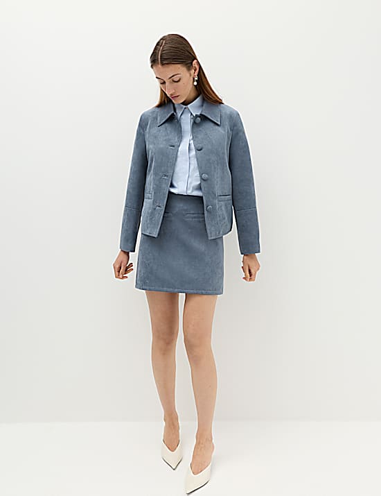 Tailored Striped Longline Waistcoat
