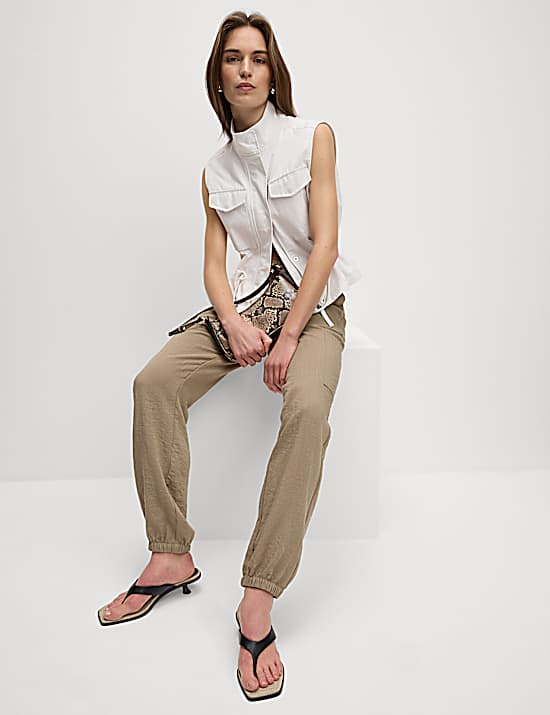 Tailored Striped Longline Waistcoat