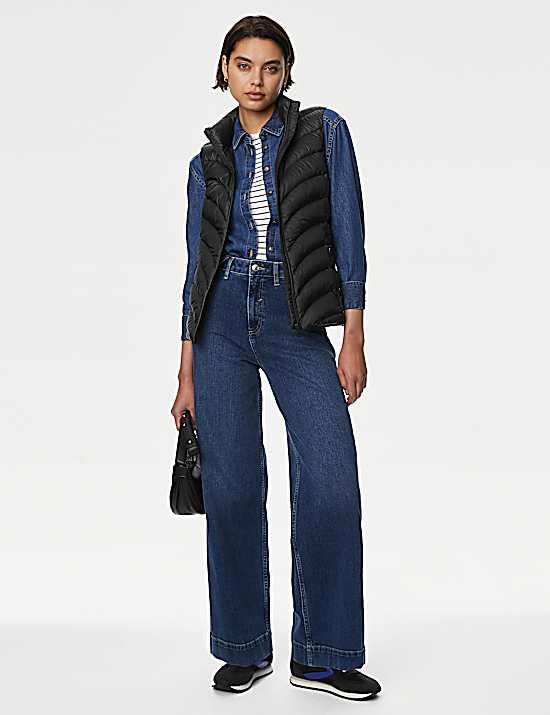 Tailored Striped Longline Waistcoat