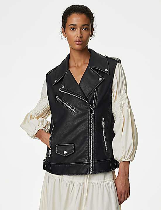 Tailored Striped Longline Waistcoat
