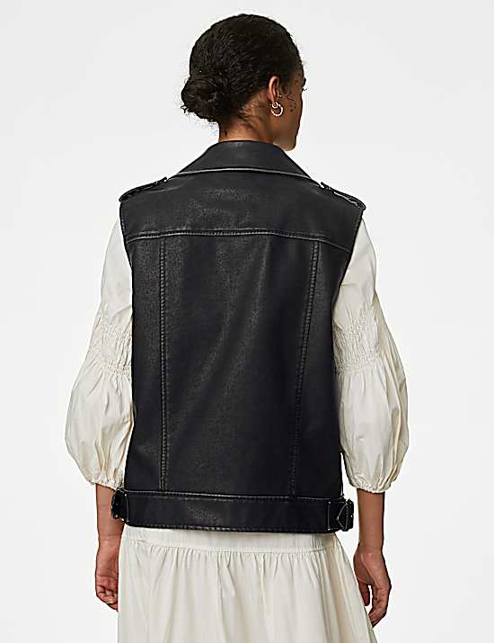Tailored Striped Longline Waistcoat