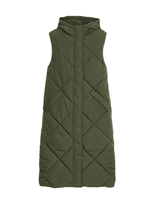 Tailored Striped Longline Waistcoat