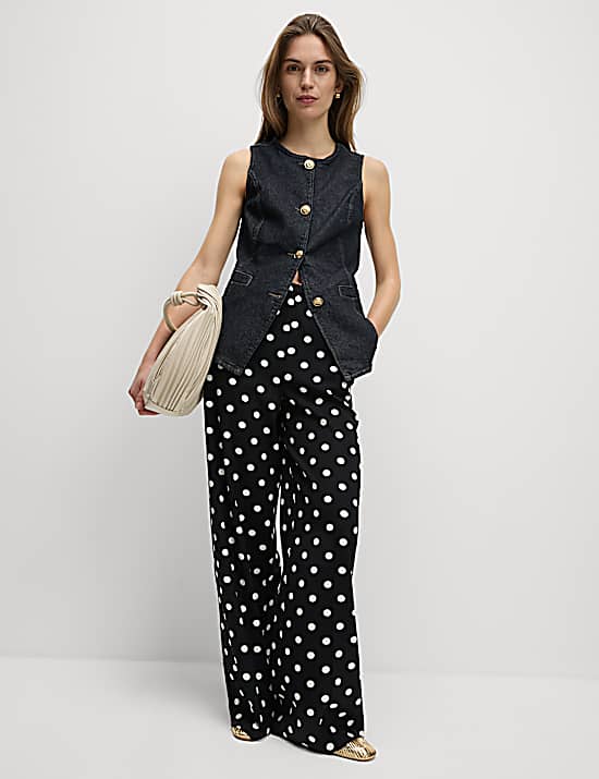 Tailored Striped Longline Waistcoat