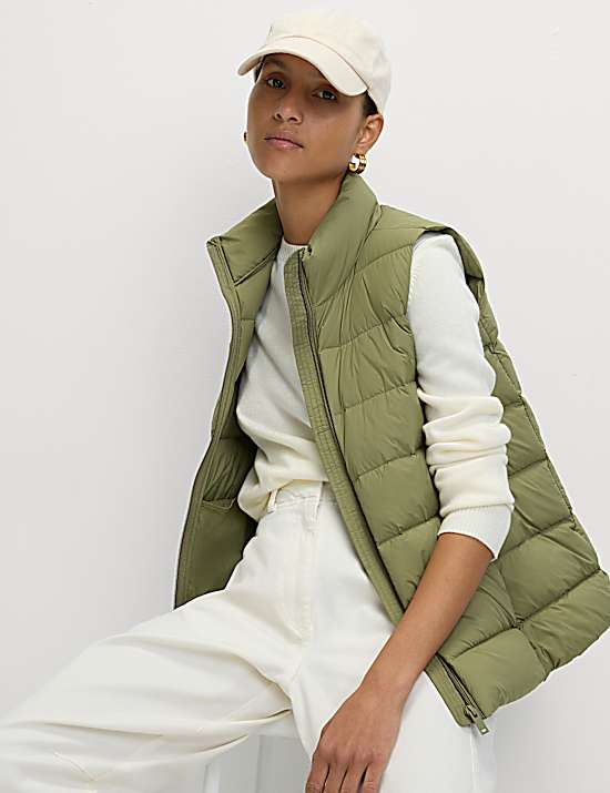 Tailored Striped Longline Waistcoat