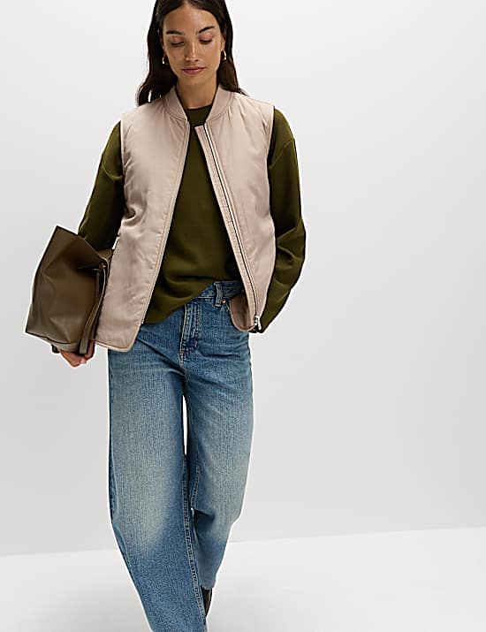 Tailored Striped Longline Waistcoat