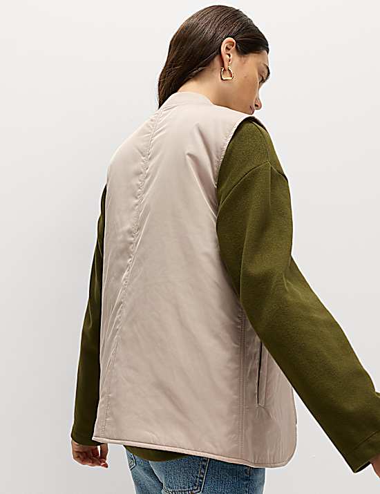 Tailored Striped Longline Waistcoat