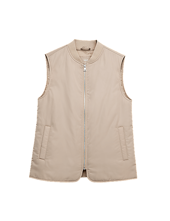 Tailored Striped Longline Waistcoat