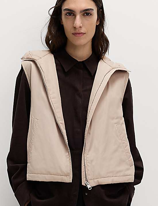 Tailored Striped Longline Waistcoat