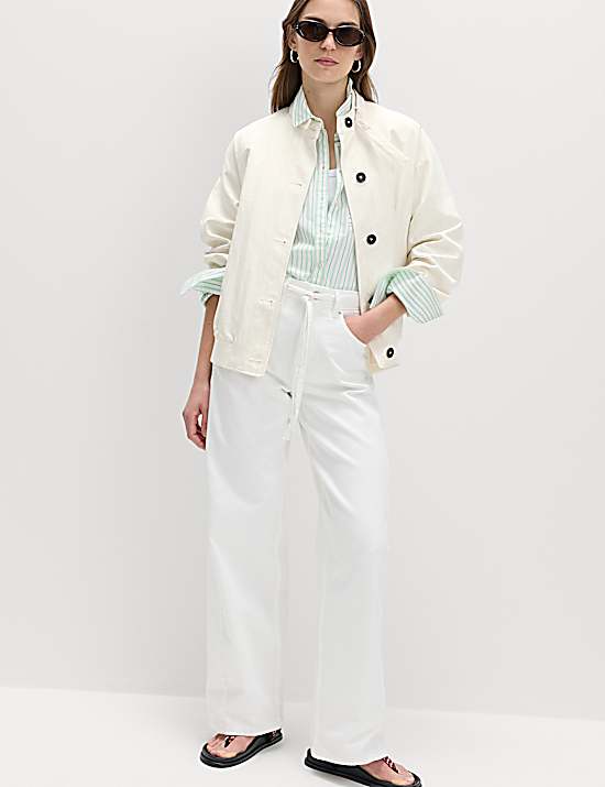 Tailored Striped Longline Waistcoat