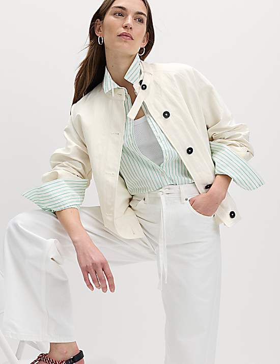 Tailored Striped Longline Waistcoat