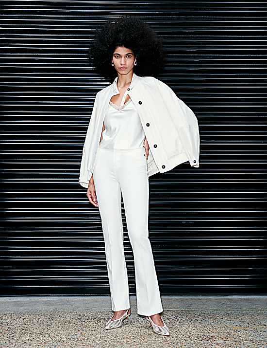 Tailored Striped Longline Waistcoat