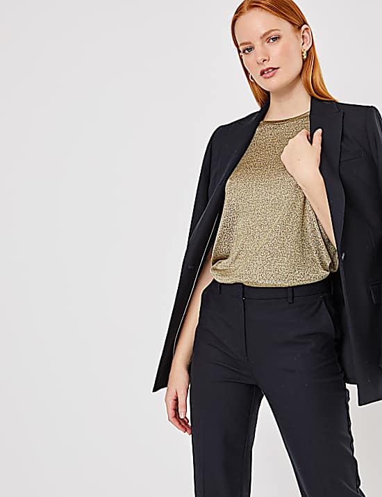 Tailored Striped Longline Waistcoat