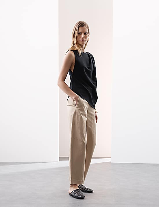 Tailored Striped Longline Waistcoat