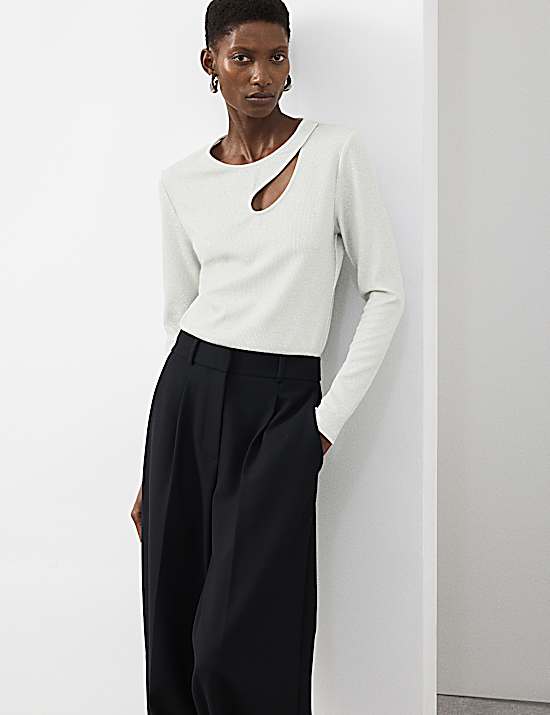Tailored Striped Longline Waistcoat