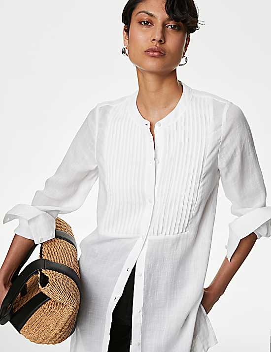 Tailored Striped Longline Waistcoat