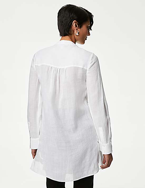 Tailored Striped Longline Waistcoat
