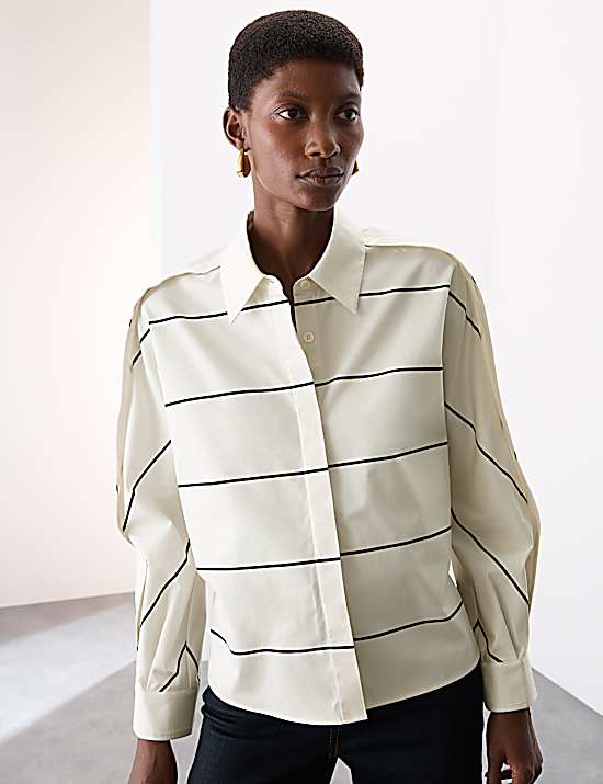 Tailored Striped Longline Waistcoat