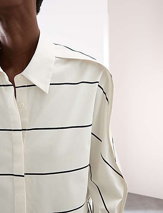 Tailored Striped Longline Waistcoat