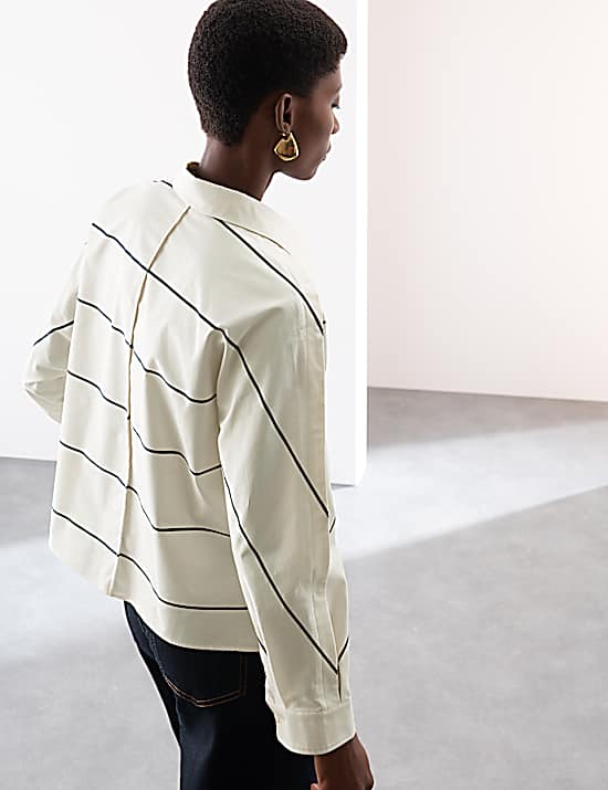 Tailored Striped Longline Waistcoat