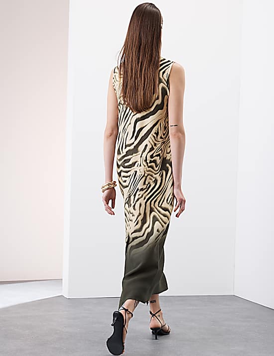 Tailored Striped Longline Waistcoat