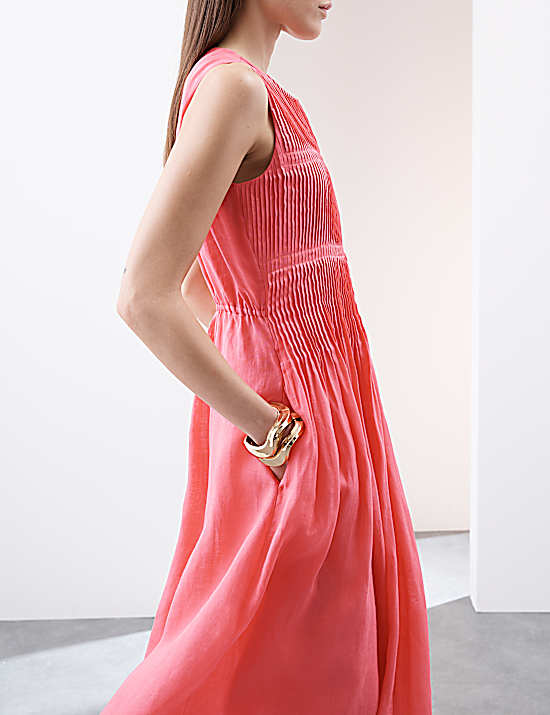 Tailored Striped Longline Waistcoat