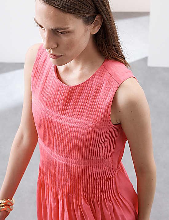Tailored Striped Longline Waistcoat