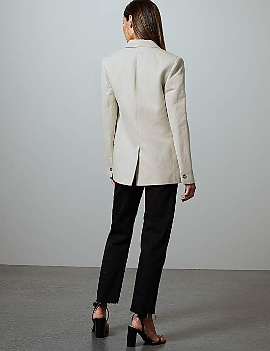 Tailored Striped Longline Waistcoat