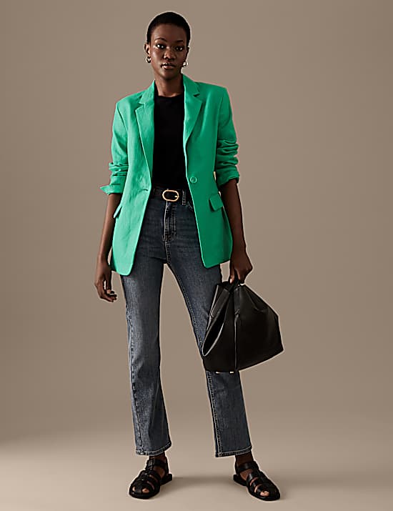 Tailored Striped Longline Waistcoat