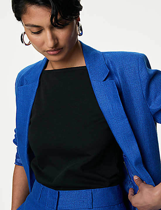 Tailored Striped Longline Waistcoat