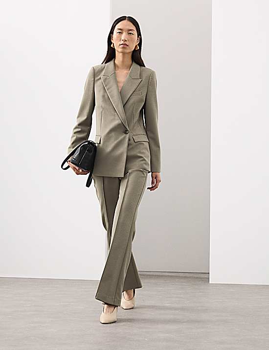 Tailored Striped Longline Waistcoat