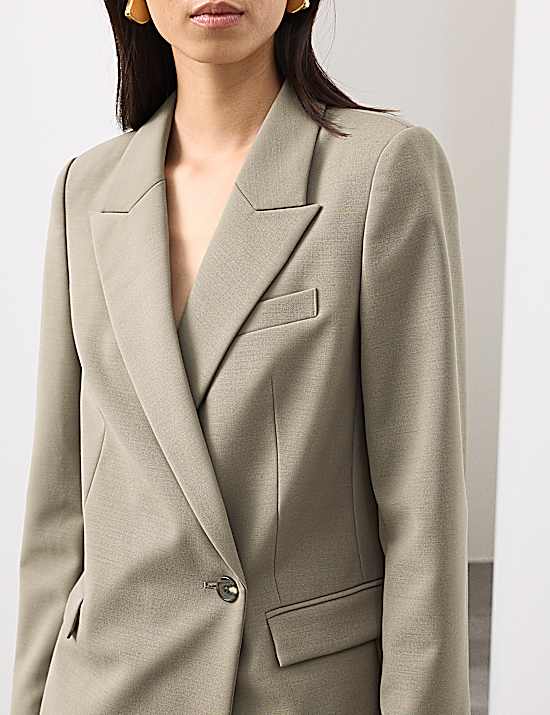 Tailored Striped Longline Waistcoat