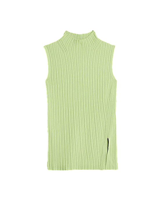 Tailored Striped Longline Waistcoat