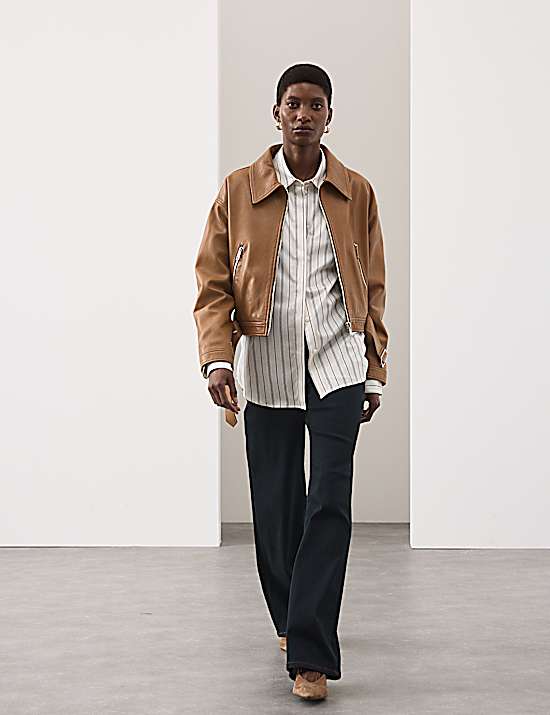 Tailored Striped Longline Waistcoat