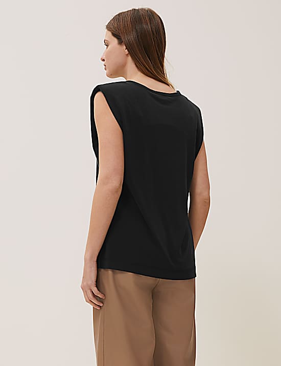 Tailored Striped Longline Waistcoat