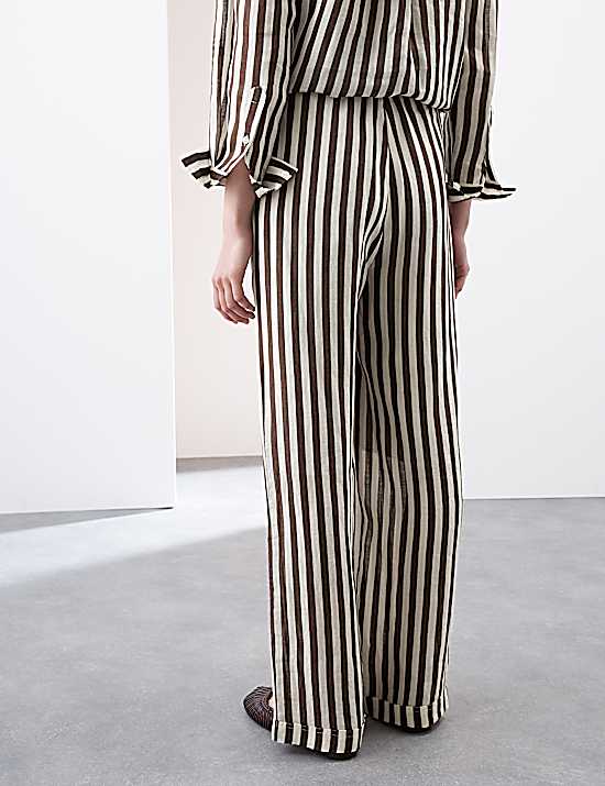 Tailored Striped Longline Waistcoat