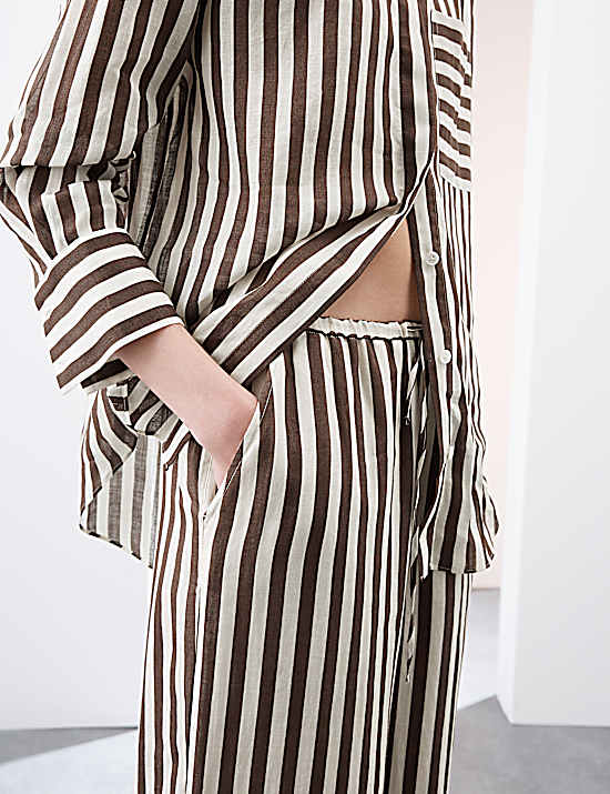 Tailored Striped Longline Waistcoat