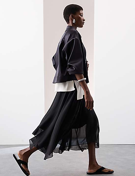 Tailored Striped Longline Waistcoat