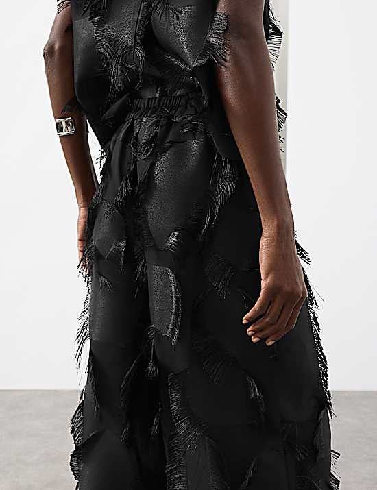 Tailored Striped Longline Waistcoat