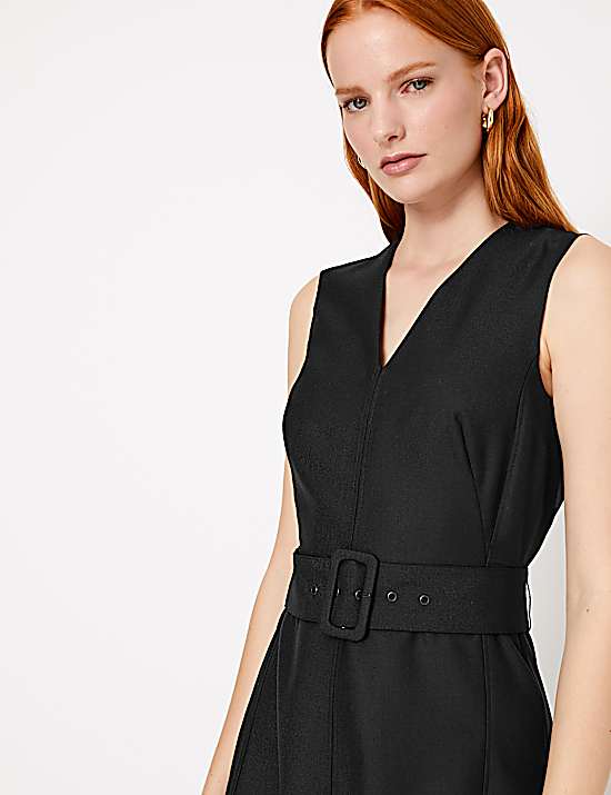 Tailored Striped Longline Waistcoat