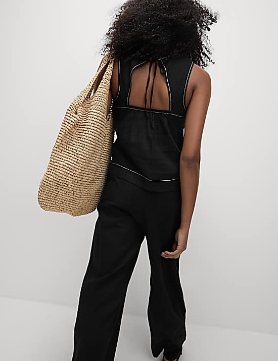 Tailored Striped Longline Waistcoat