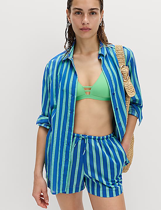 Tailored Striped Longline Waistcoat