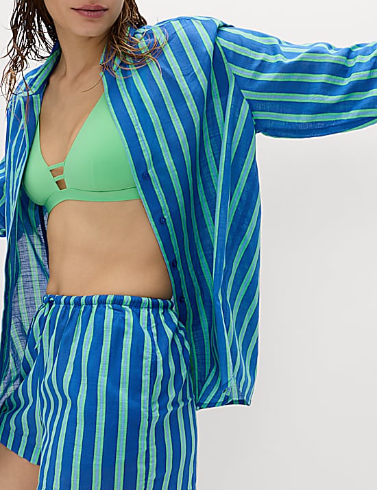 Tailored Striped Longline Waistcoat