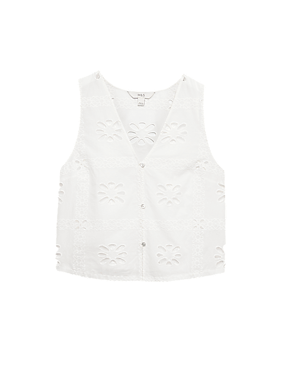 Tailored Striped Longline Waistcoat