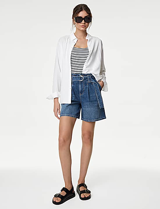 Tailored Striped Longline Waistcoat