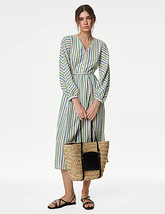 Tailored Striped Longline Waistcoat
